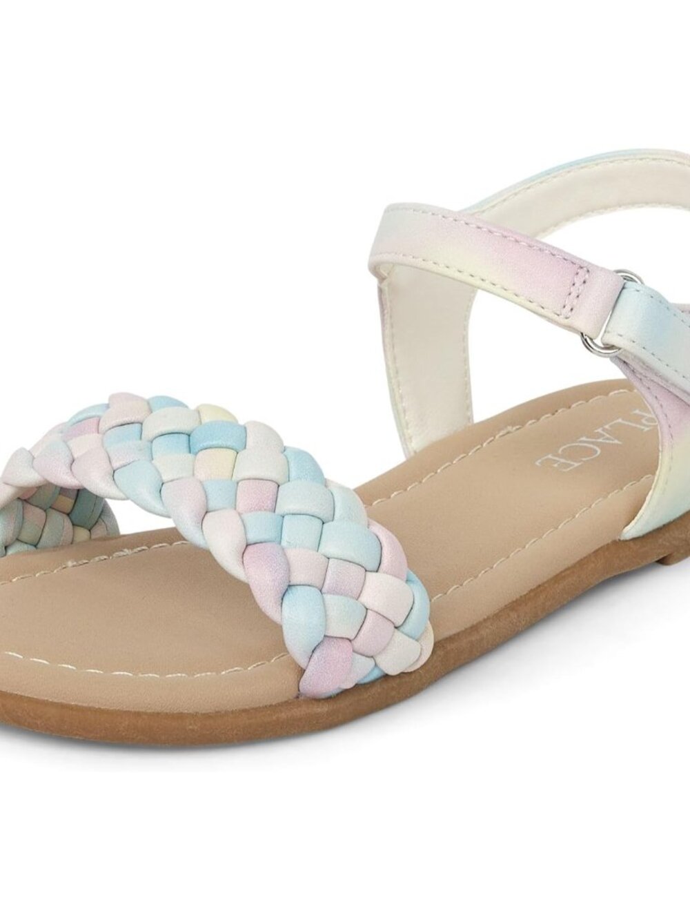 Girls' Adjustable Ankle Strap Flat Sandals